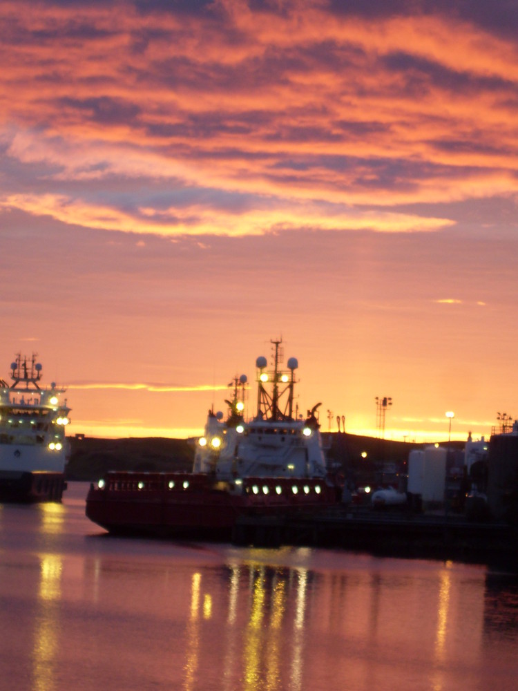 September harbour sunrise