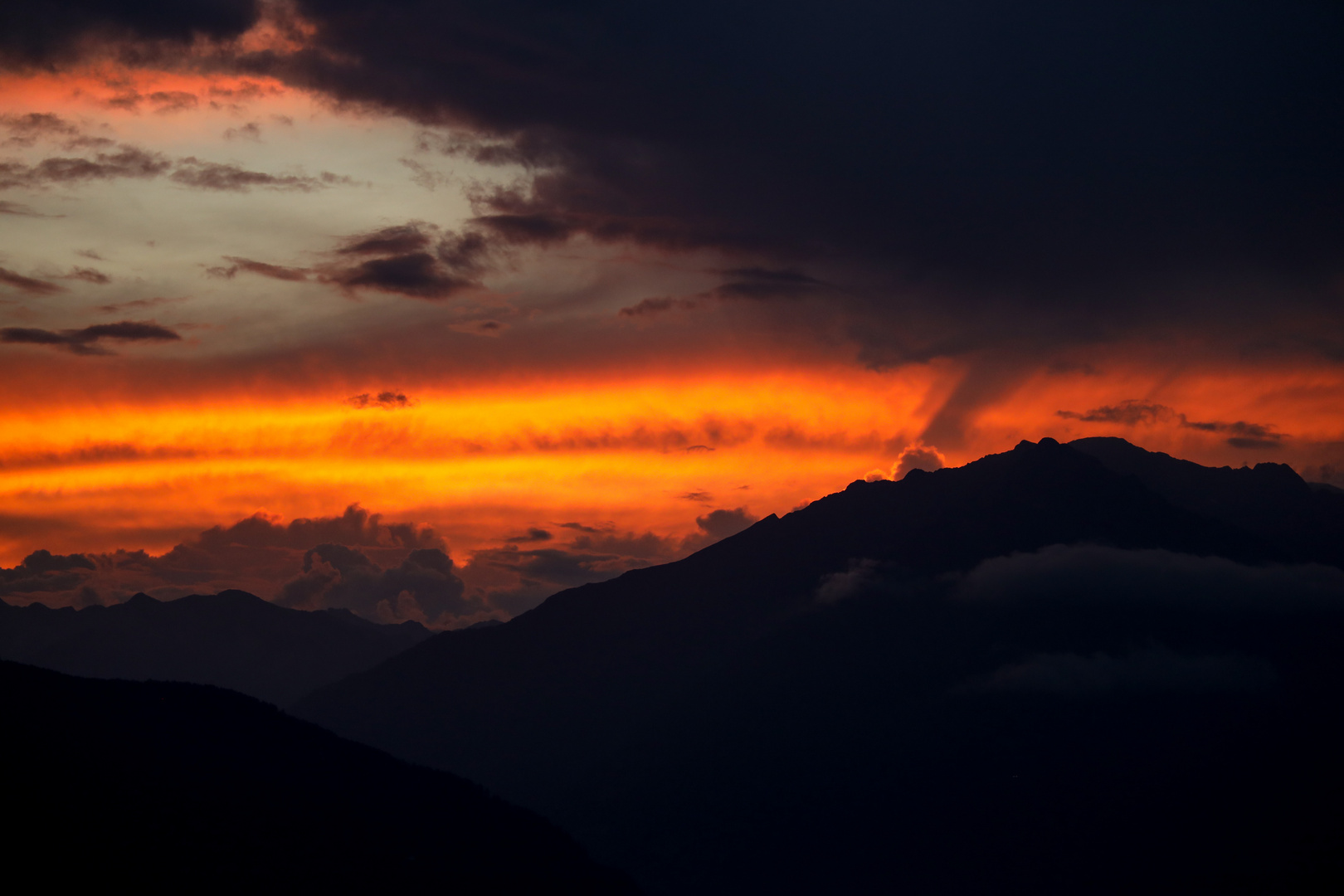 Septemberabend über Meran