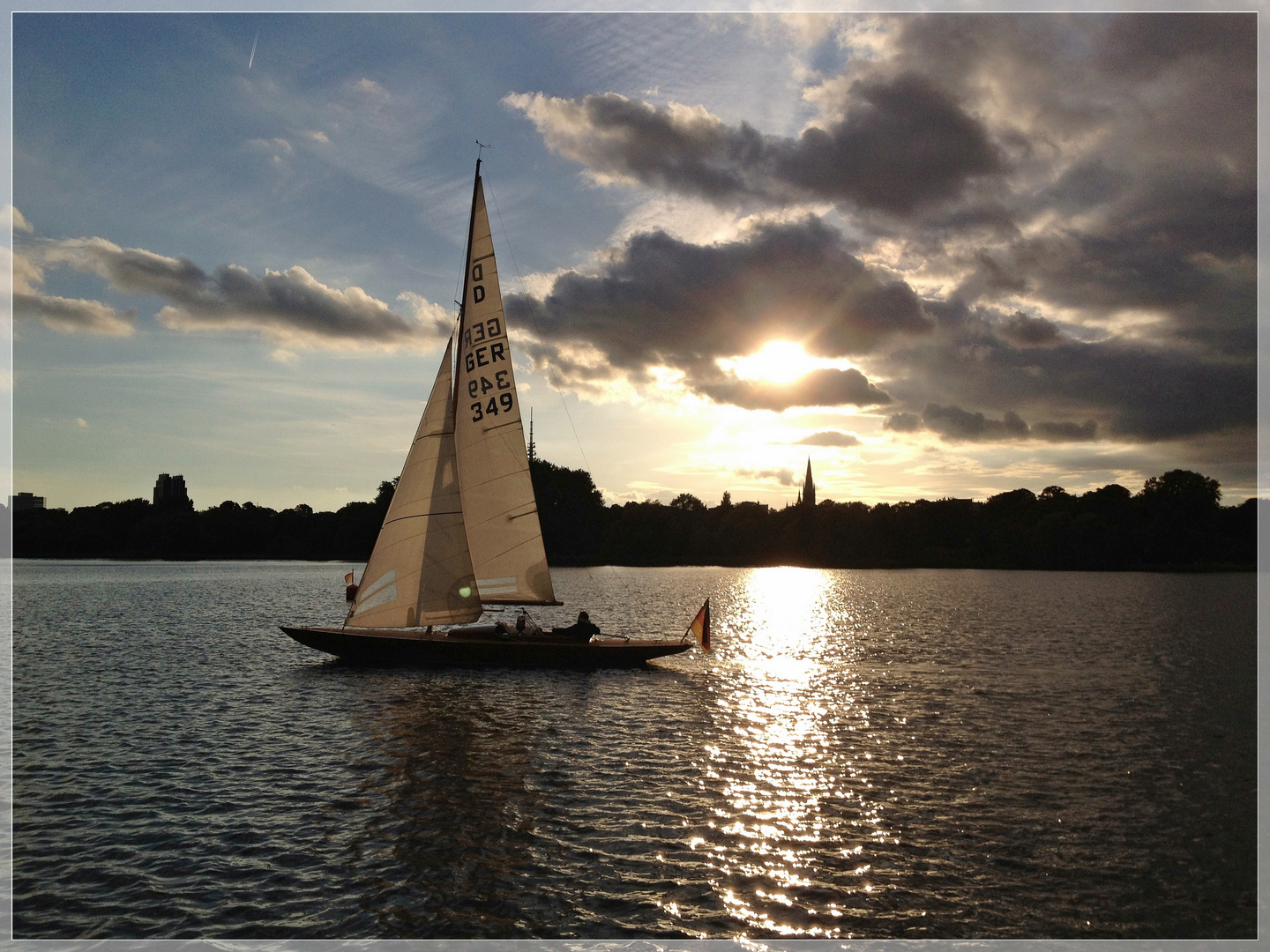 Septemberabendstimmung an der Alster