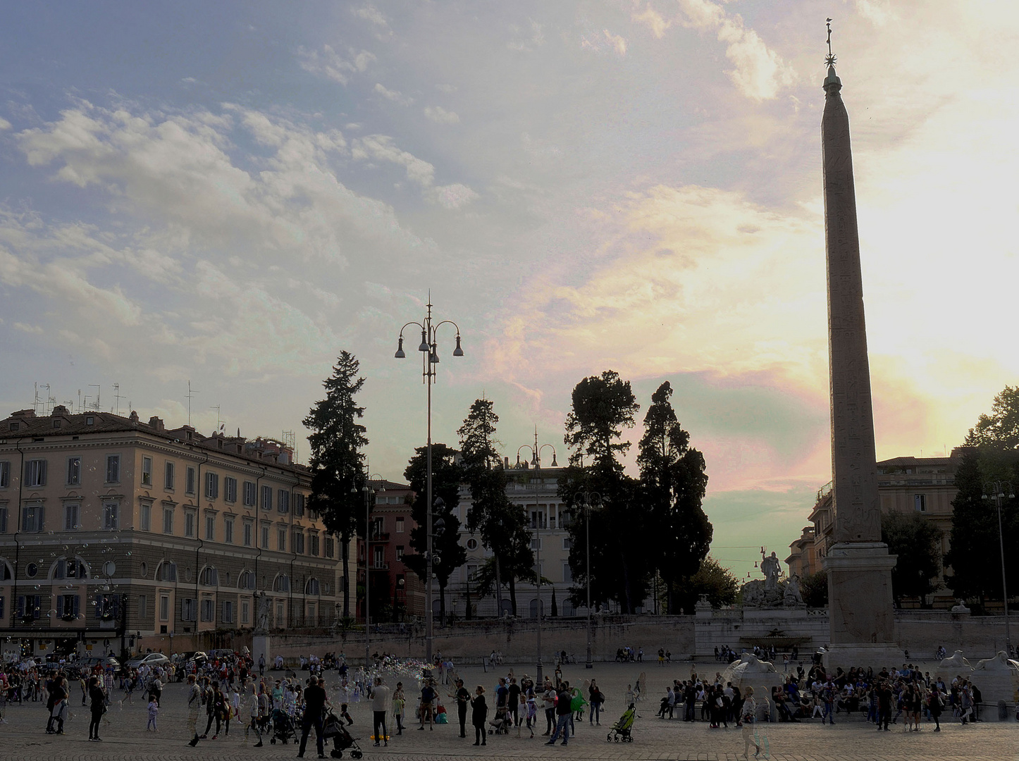 sera a piazza del popolo