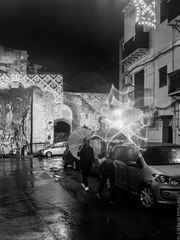 Sera di pioggia a Porta S. Agata