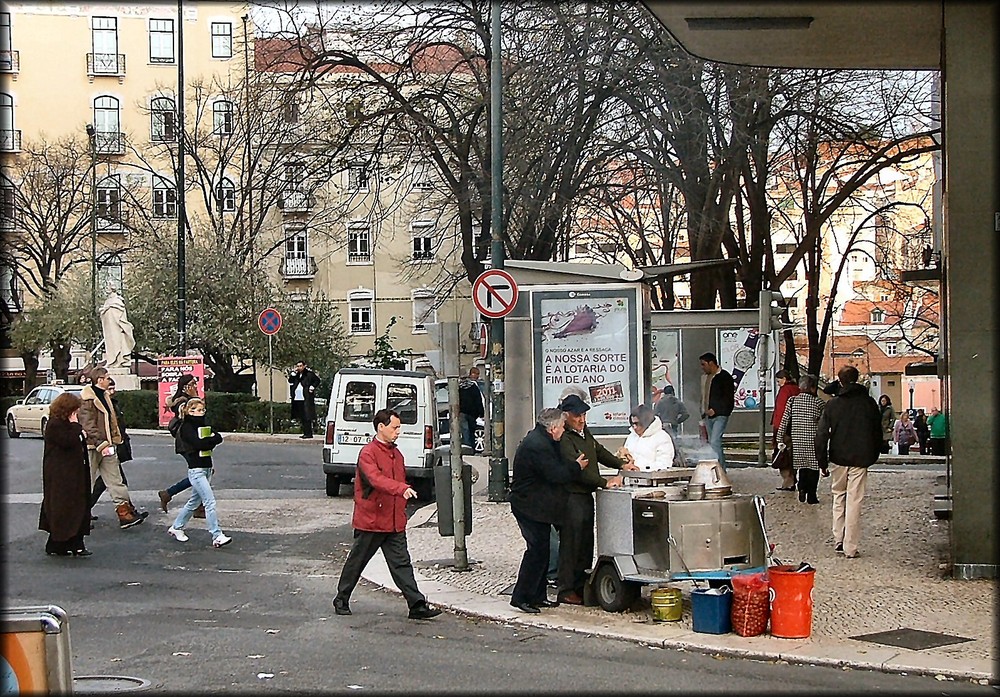 Serata fredda a Lisbona