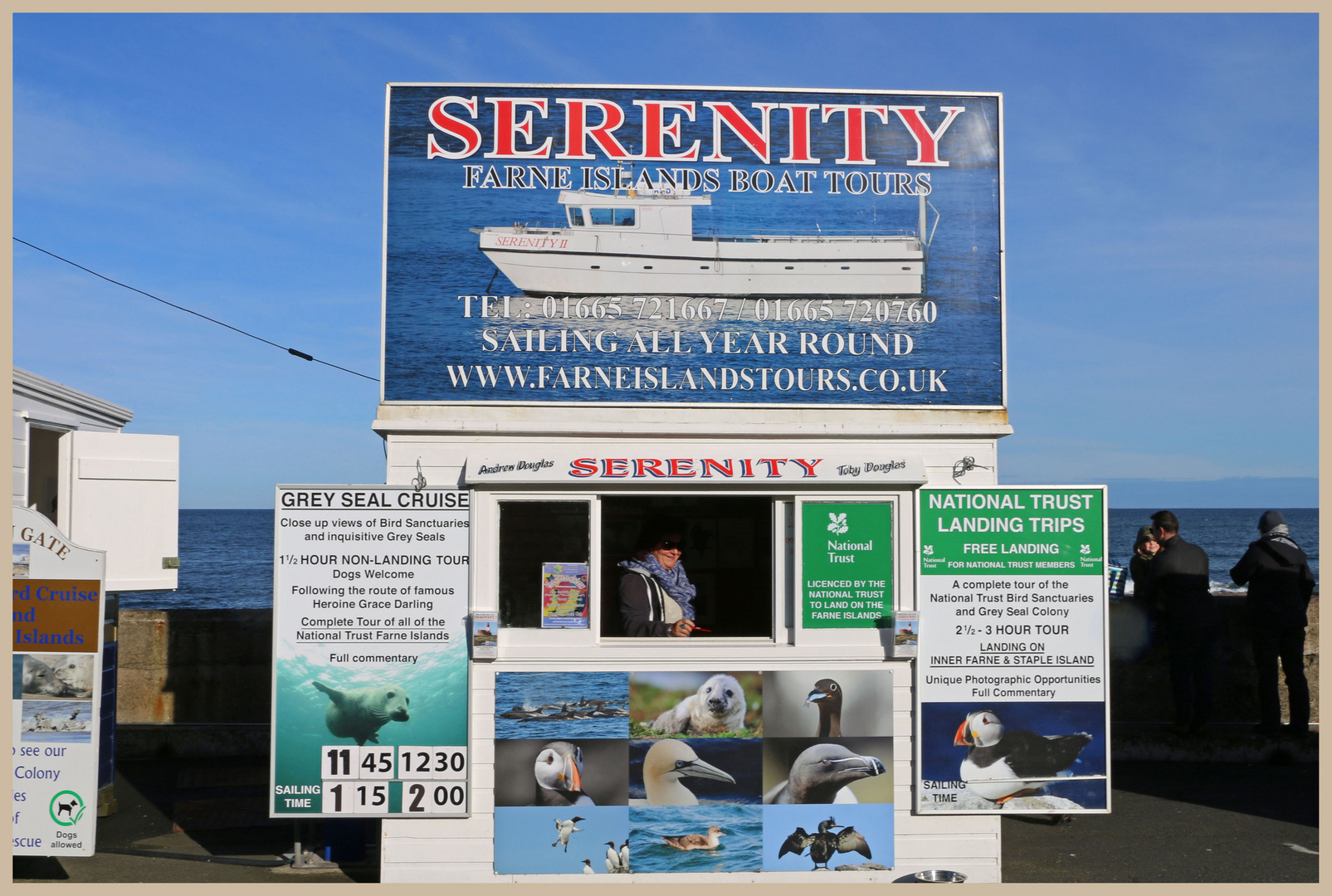 Serenity Kiosk at Seahouses