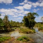 Serepok river in dry season