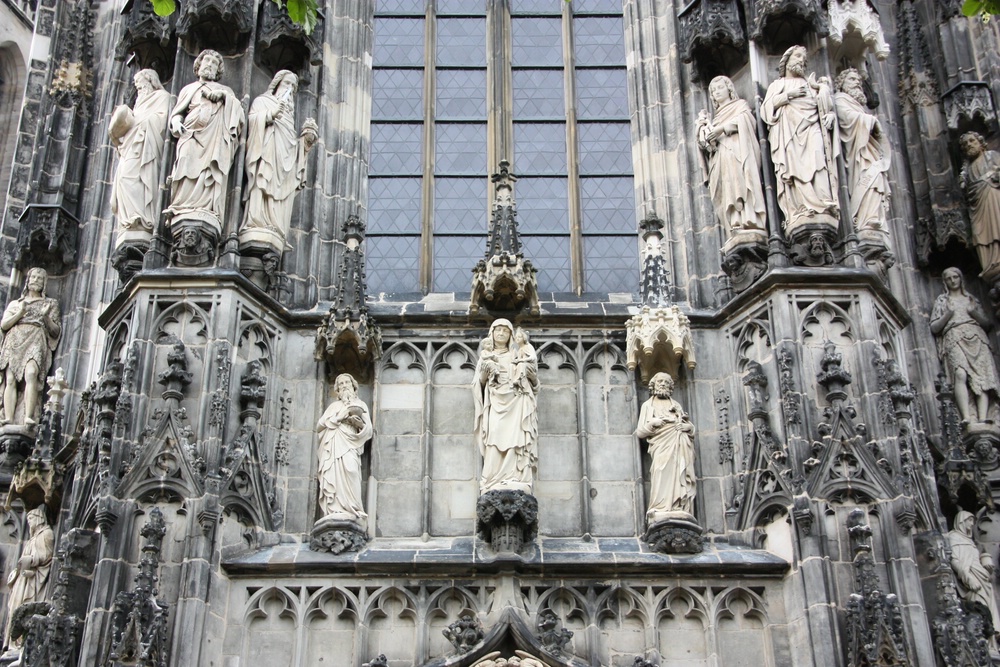 Serie Aachen: Detail des Aachener Doms