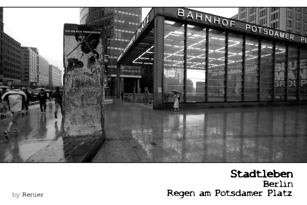 SERIE Stadtleben - Berlin - Regen am Potsdamer Platz I