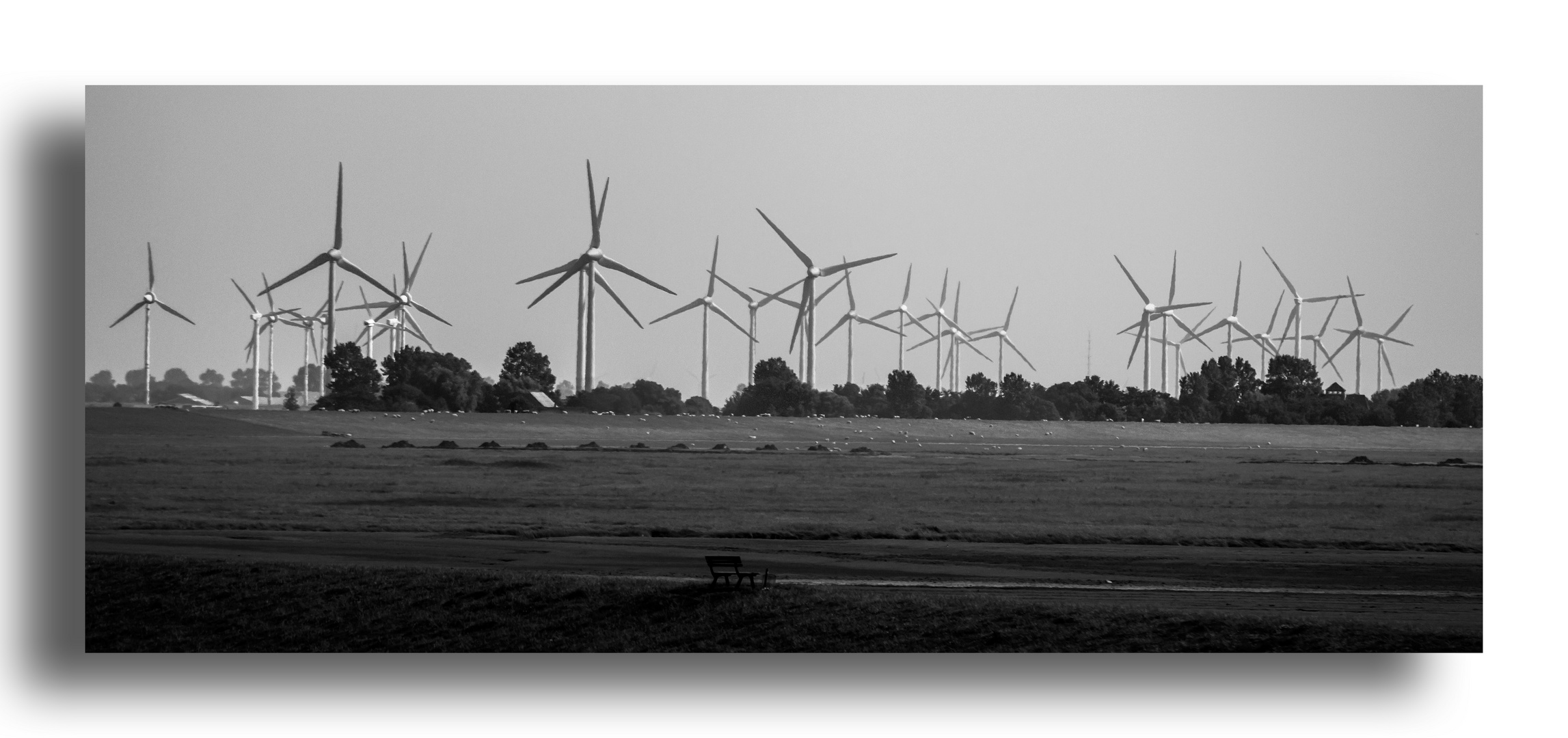 Serie Windenergie - Gemälde über einen Ausblick auf die Energiewende