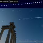 Serienbelichtung der Sonnenfinsternis 2006