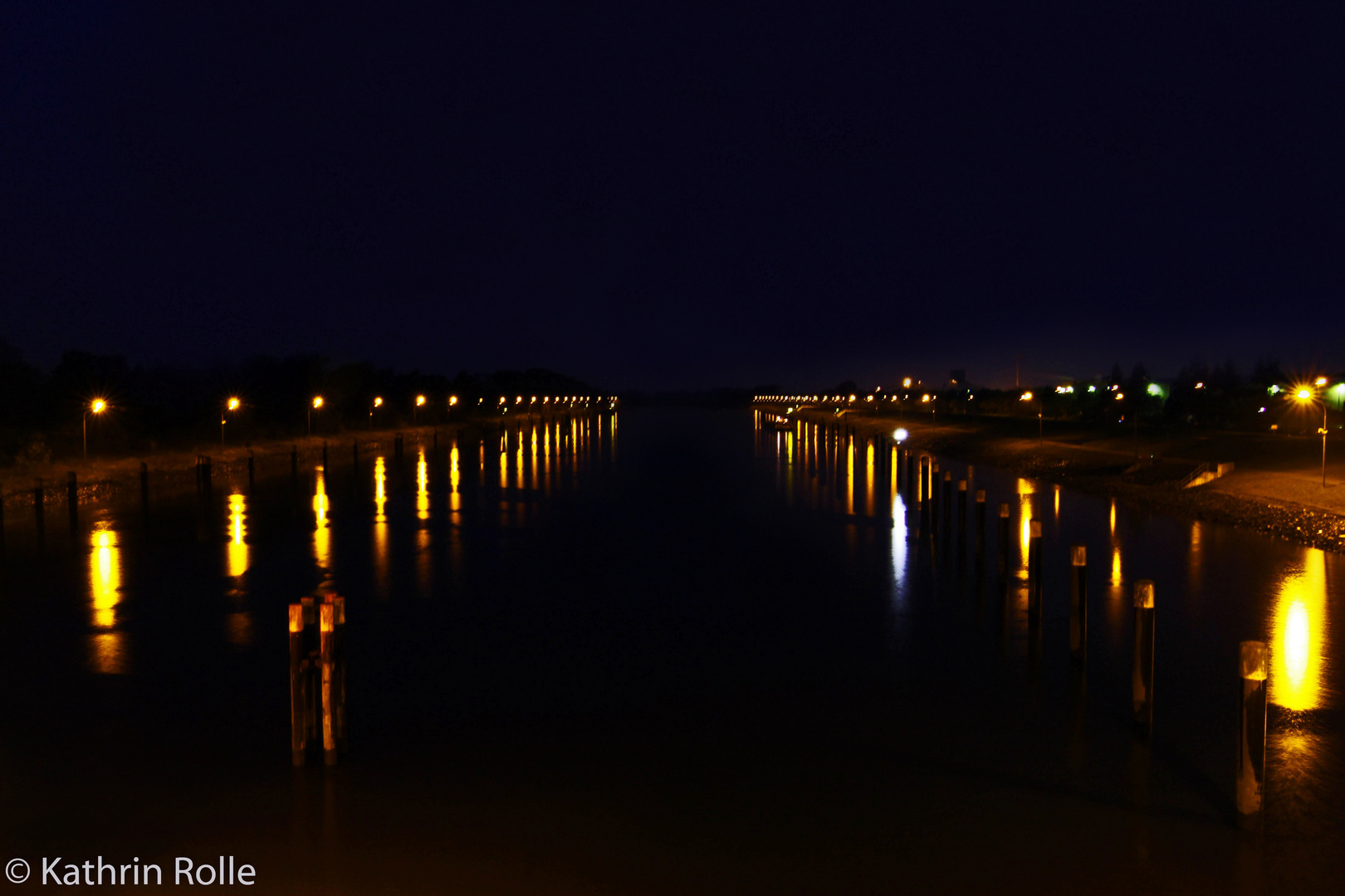 Series "At Night": Geesthacht/Germany at night