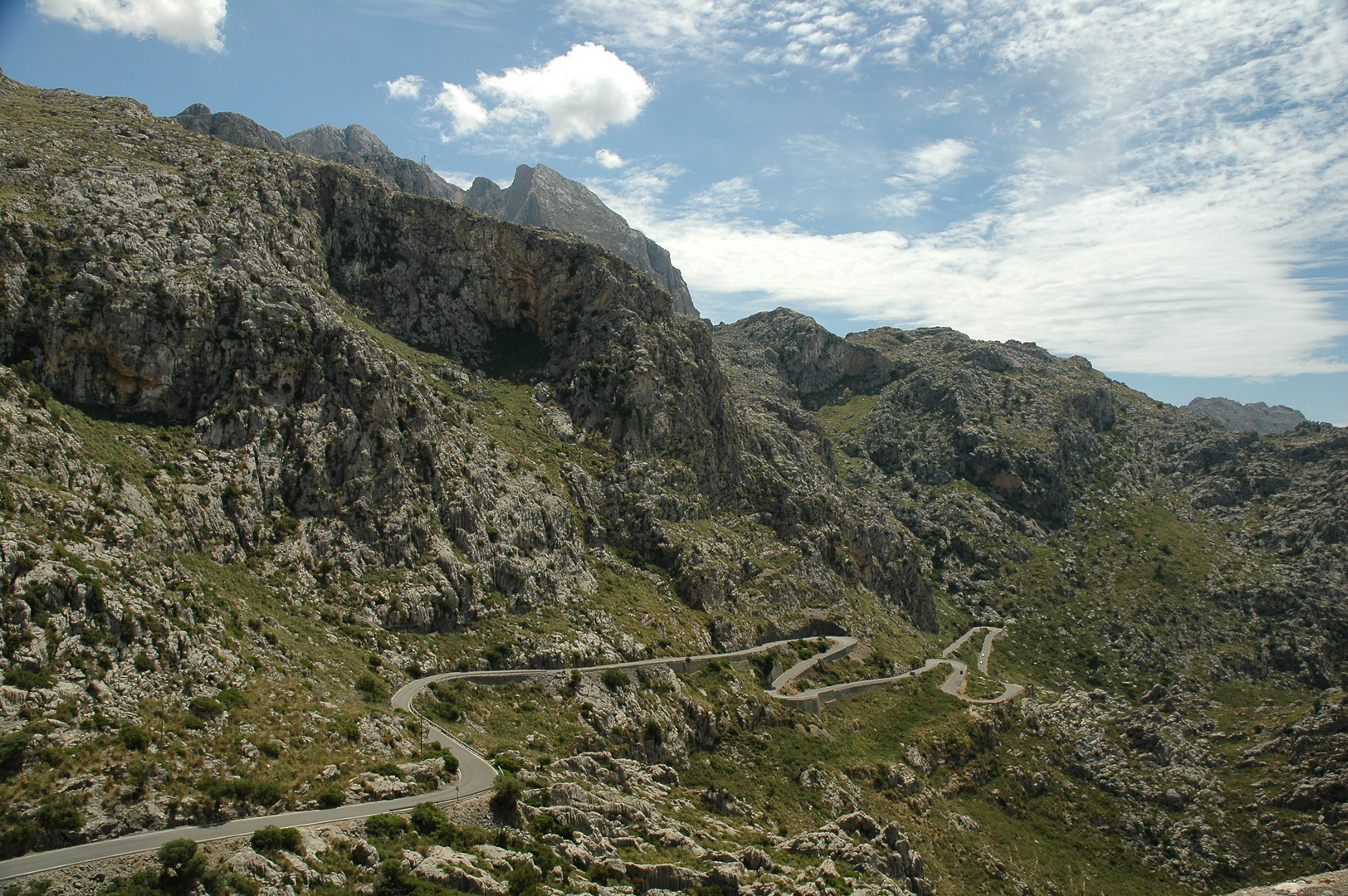 Serpentinenstraße "Sa Calobra" (Tramuntana Gebirge Mallorca)