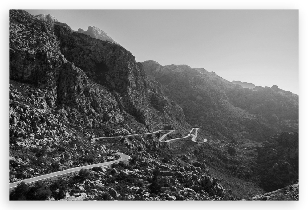 Serpentinenstraße zur Bucht Sa Calobra - Mallorca 2010