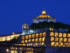 Serra do Pilar zur Blauen Stunde