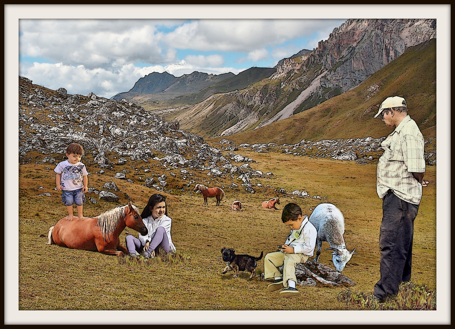 Sesión campestre con el pequeño fotógrafo...Para el taller de nuestro amigo Maurizio