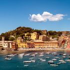 Sestri Levante. La nuvola sulla città. Baia del Silenzio.