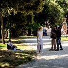 Set fotografico a Villa Doria Pamphilj, Roma