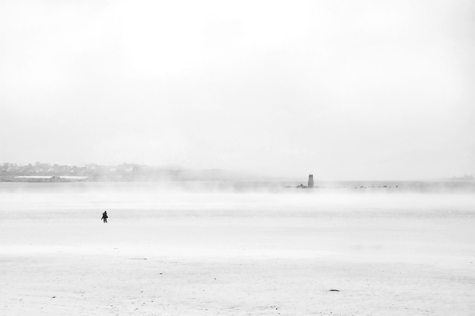 seul sur la plage