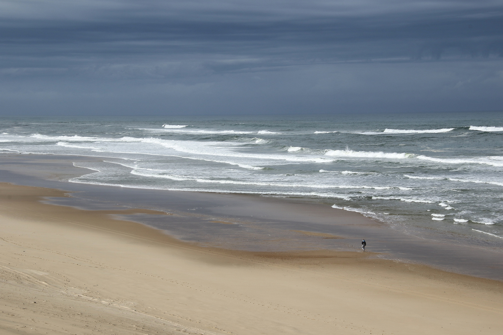 seul sur la plage !