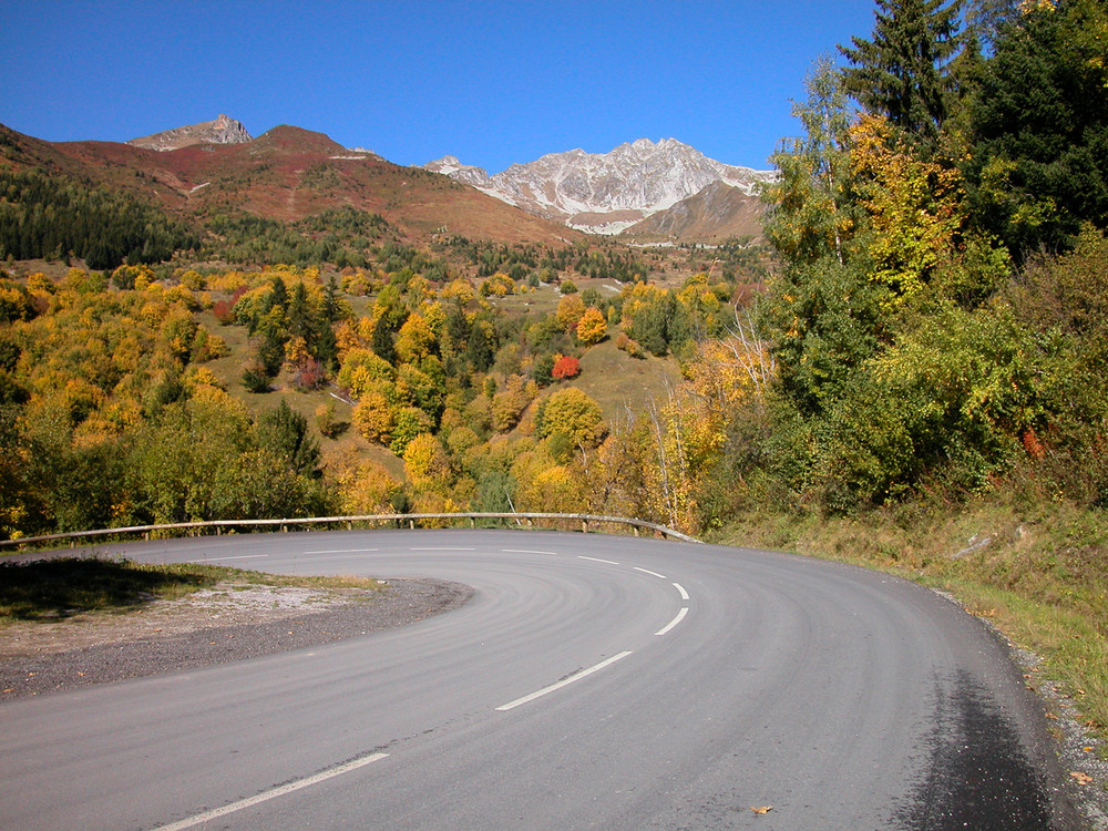 Seul sur la route.