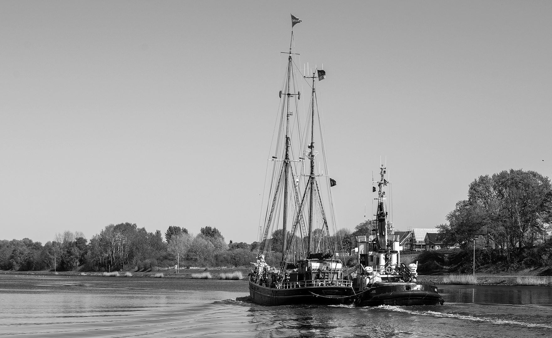 Seute Deern.Ein altes Segelschiff