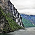 Seven Sisters im Geiranger Fjord