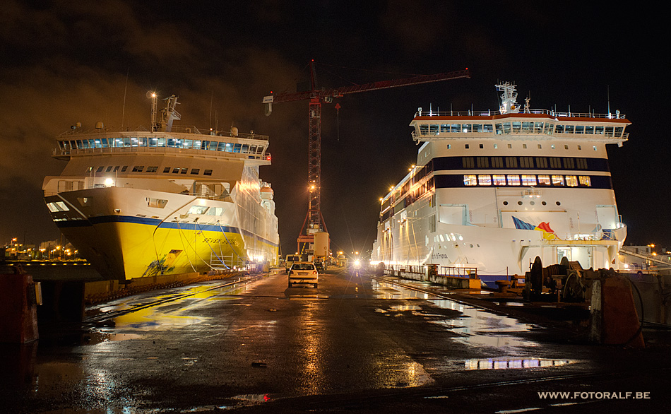 Seven Sisters und Spirit of France in Dünkirchen