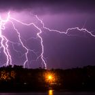 Severe Storm with intense lightning