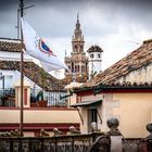 Sevila, La Giralda desde la terraza de la Casa de Pilatos.