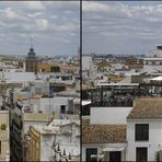 Sevilla Stadt - Spanien - 3D Kreuzblick