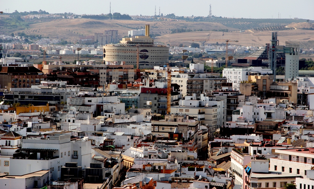 Sevilla, Turmblick-über-die-Stadt - 02