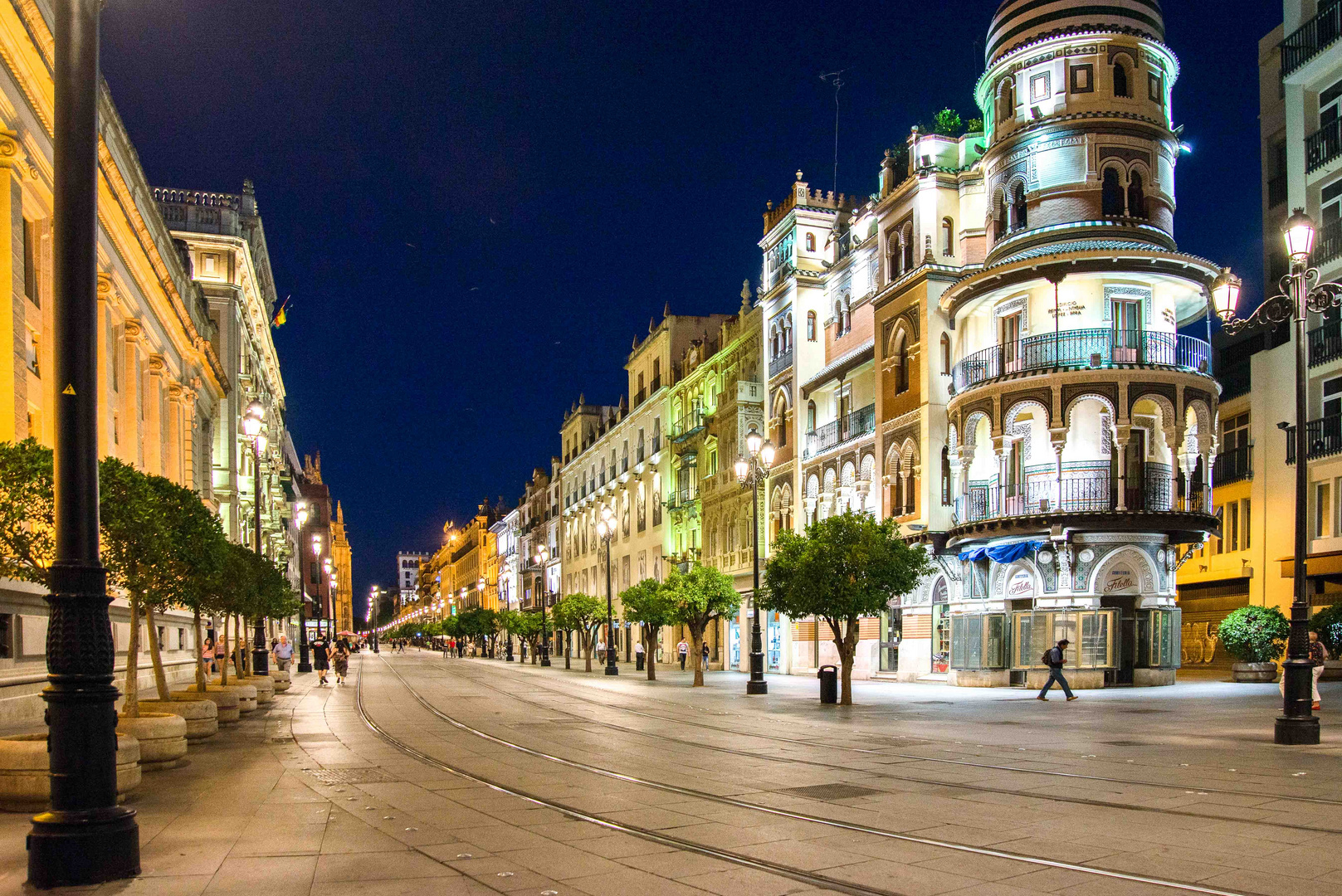 Seville at night