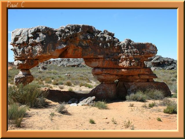 Sewing machine rock at Kagga Kamma