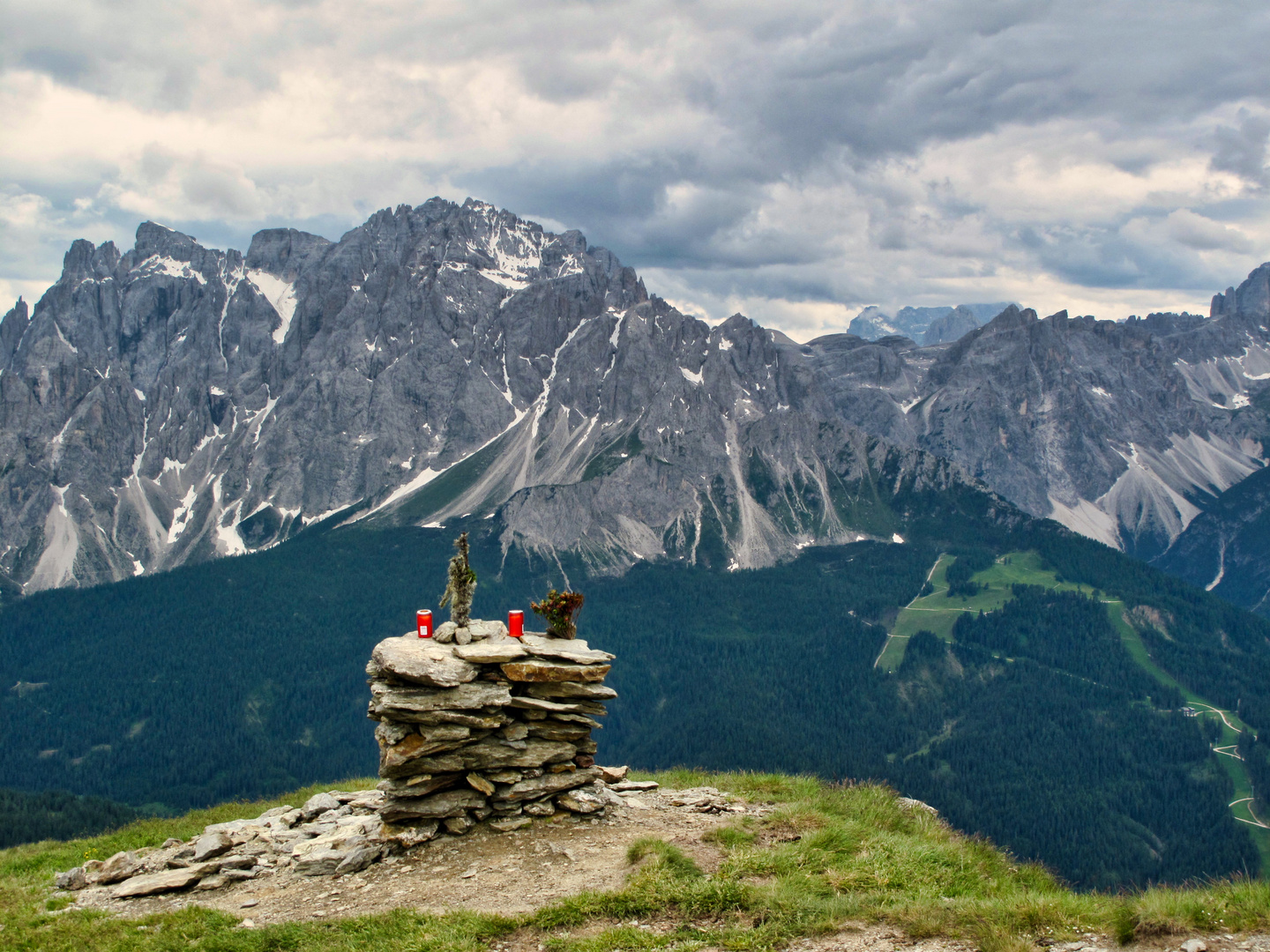 Sextener Dolomiten, Blick auf Rotwand (Zehner)