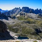 Sextener Dolomiten Blick vom Büllelejoch auf Bödenalpe
