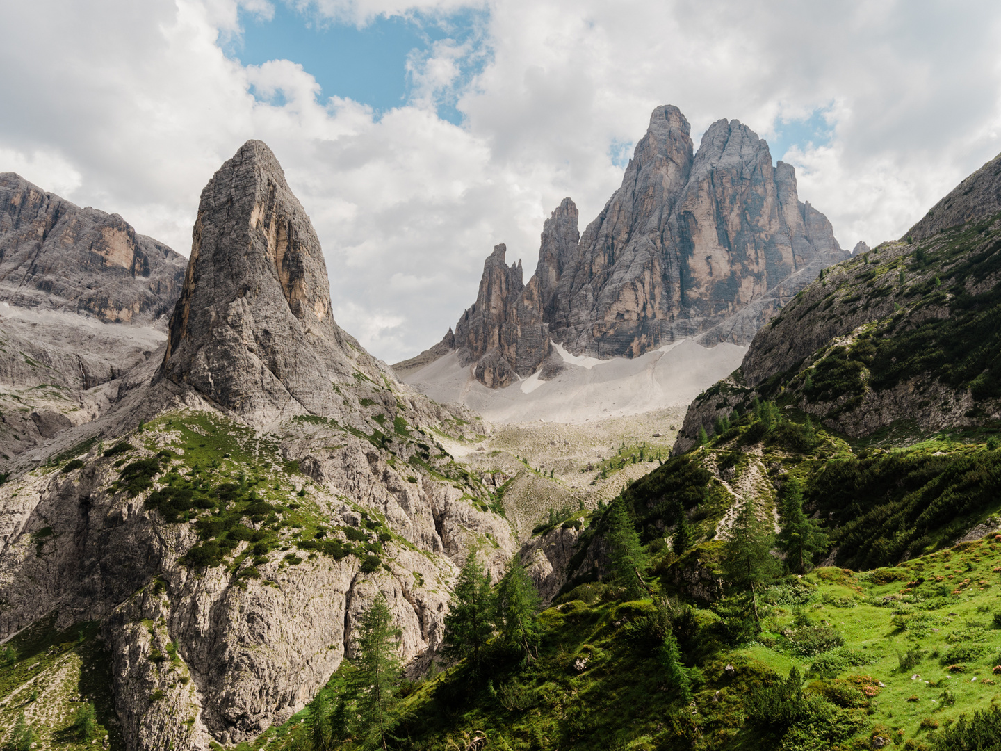 Sextener Dolomiten von oberem Fischleintal aus 2018