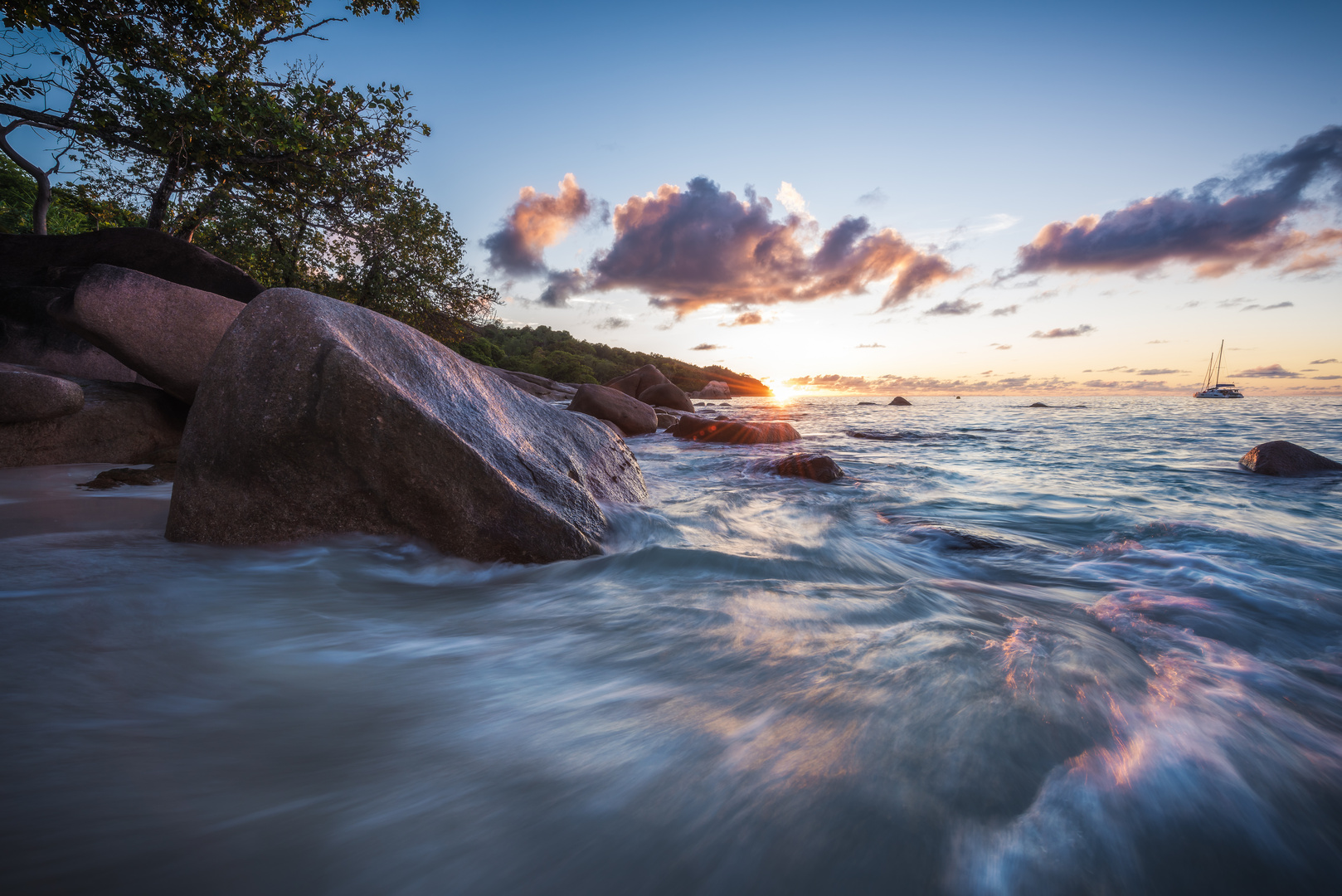 Seychellen - Anse Lazio Sunset