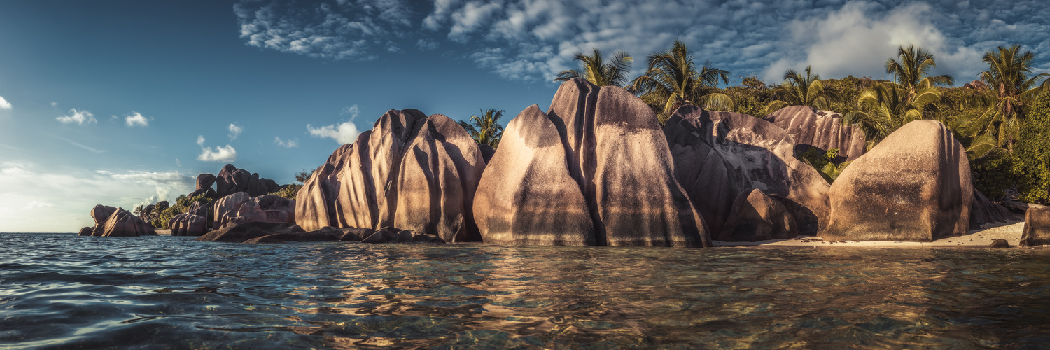 Seychellen - Anse Source d'Argent Panorama