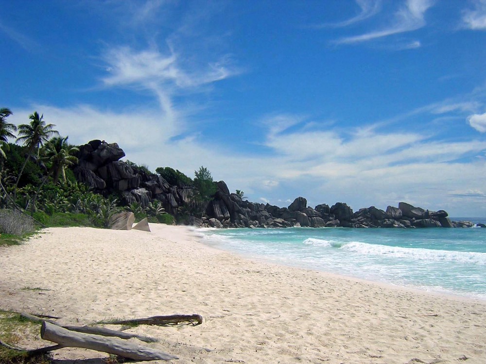 Seychellen - La Digue - Grand Anse 11.2005