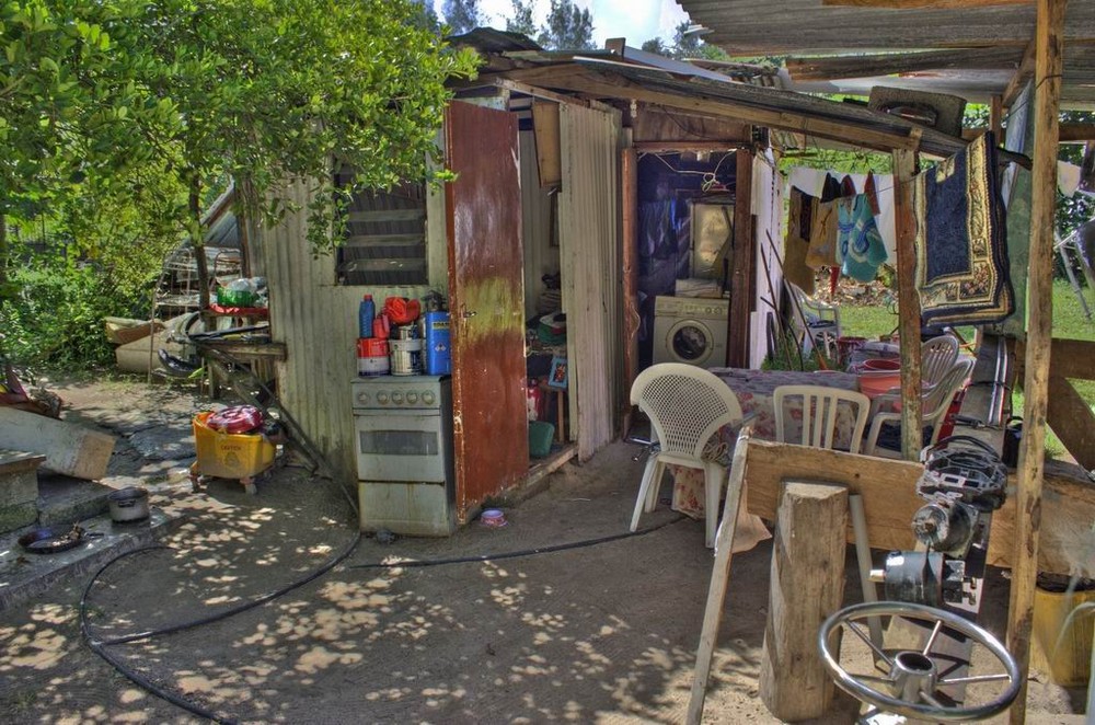 Seychellen - Typical Ghetto on La Digue - HDRI