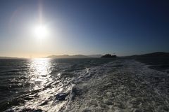 SF Bay leaving Alcatraz