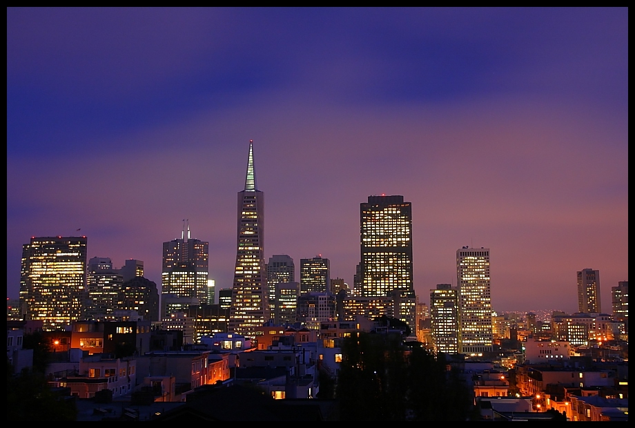 SFO at night