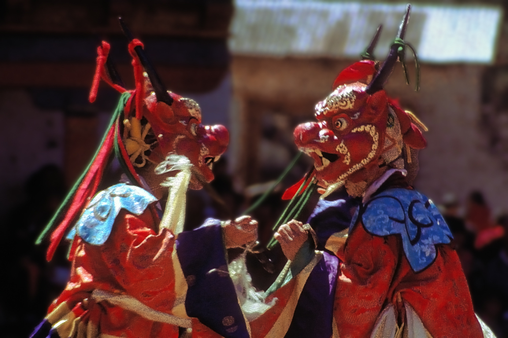 Sha-Zami, The dance of the deers at the Paro Tsechu