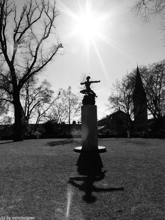 shadow of the statue