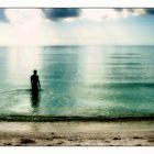 shadow on the beach