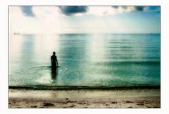 shadow on the beach