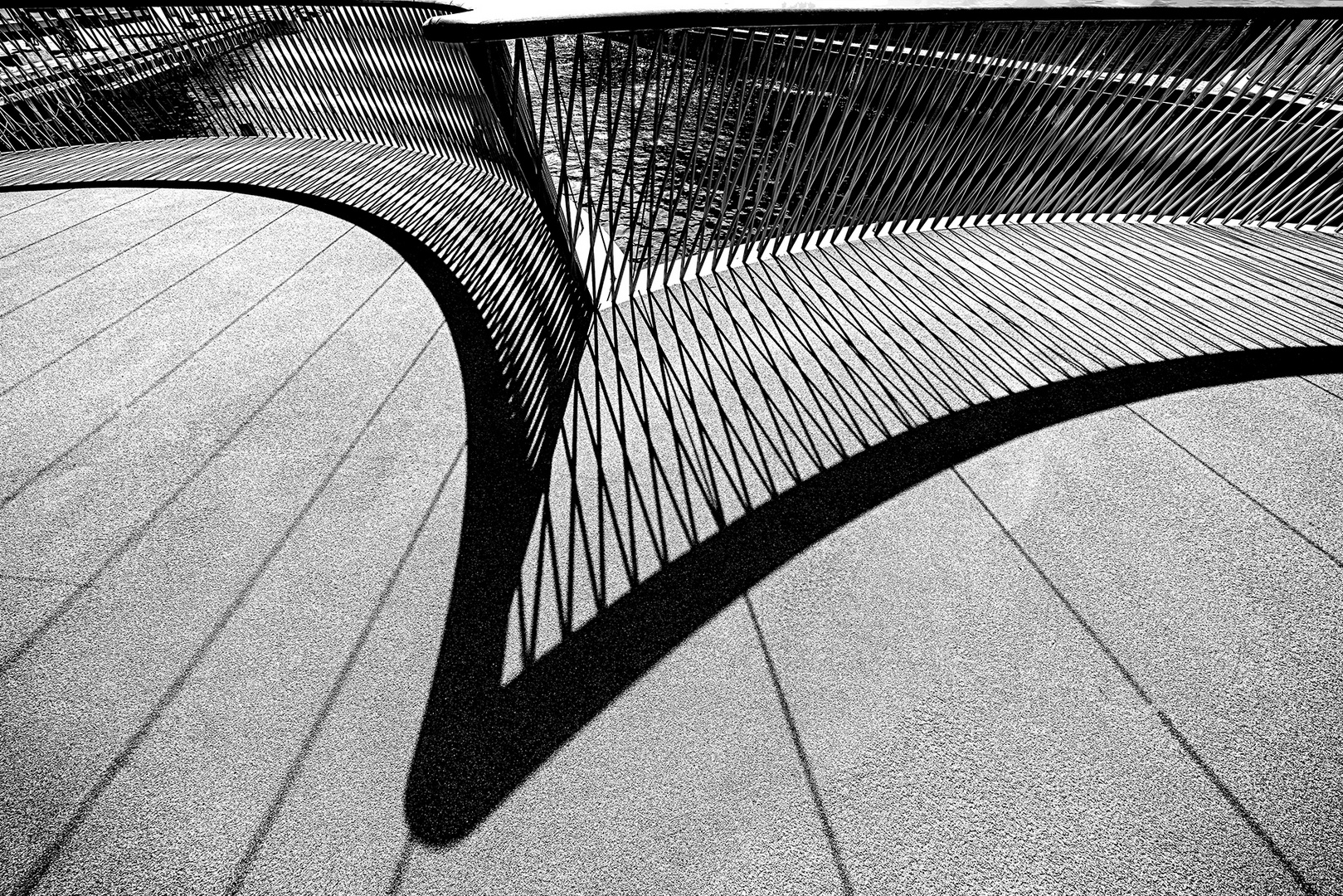 Shadow on the bridge