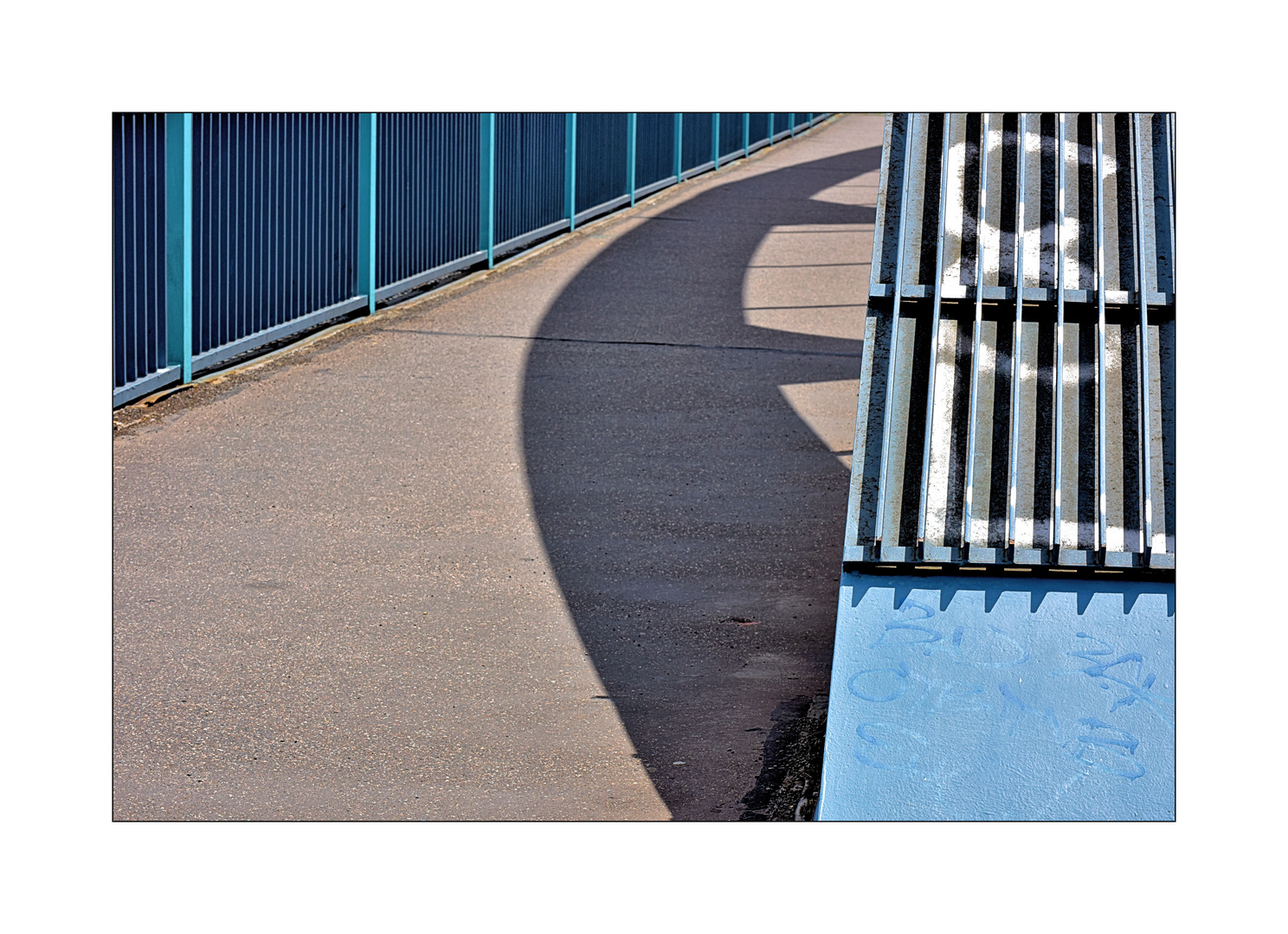 Shadow on the sidewalk