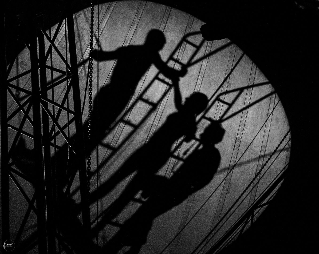 Shadow on the wall Foto & Bild szene, fantasy, farben und formen