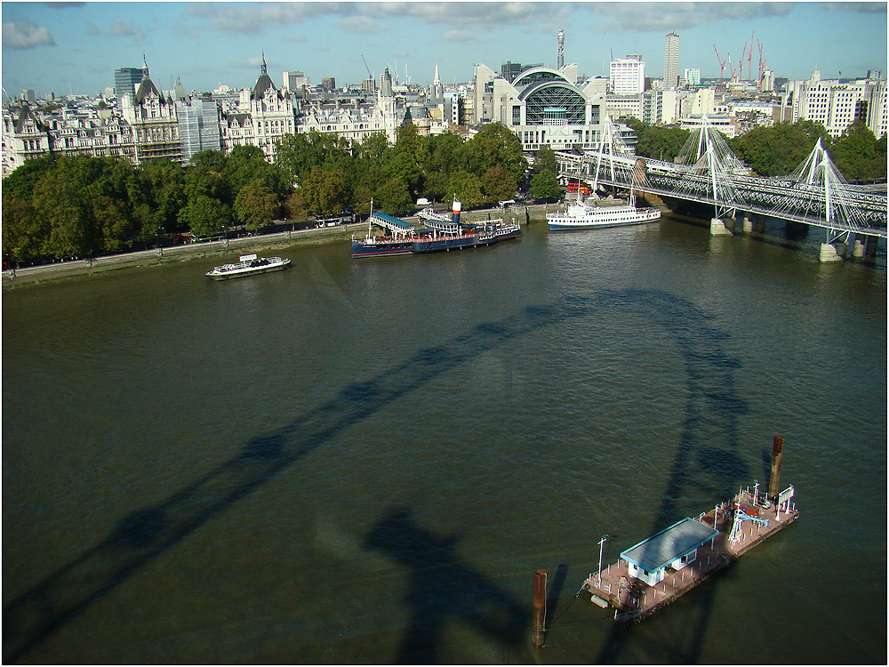 Shadow on the water