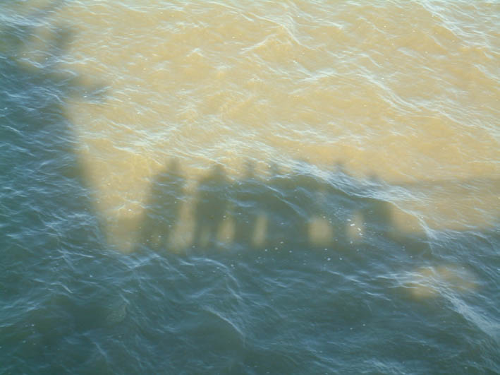 Shadows in the sea