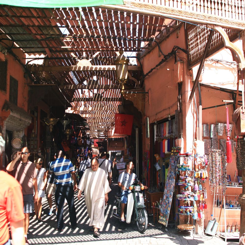 shadows in the streets of Medina